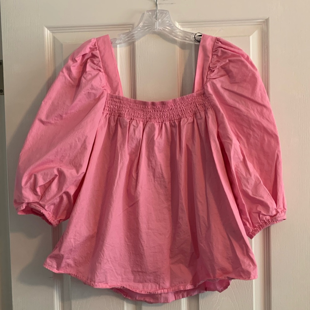 Bubblegum/Barbie pink top from H&M